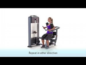 Precor - Discovery Series Selectorized Line DSL315 Rotary Torso Instructional Video