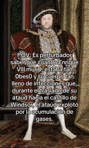 El terrible y grotesco final del rey más famoso de Inglaterra. ¿Conocías la profecía de Enrique VIII? 👇 #historytok #datosturbios #enriqueviii #historiadeinglaterra #tudordynasty