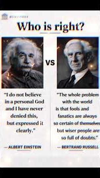 Einstein vs Russell on God — Who Is Right? 🤔