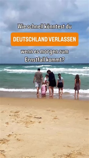 Was, wenn du über Nacht weg MUSST – wärst du bereit? Stell dir vor, es passiert etwas Unvorhergesehenes in Deutschland. Eine Krise, eine neue Gesetzgebung, eine Situation, die dein Leben auf den Kopf stellt. Plötzlich merkst du: Ihr seid nicht vorbereitet. ❓ Hast du einen gültigen Reisepass für dich und deine Familie? ❓ Sind eure wichtigsten Dokumente digital gesichert und jederzeit abrufbar? ❓ Kannst du spontan auf euer Erspartes zugreifen, auch aus dem Ausland? Oder würde euch das System ausbr