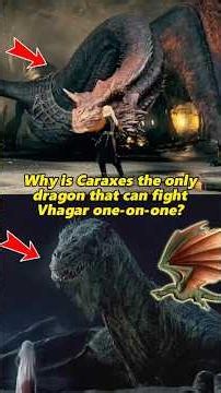 Why is Caraxes the only dragon that can fight Vhagar one-on-one? #houseofthedragon #caraxes #vhagar