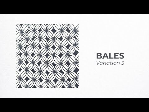 BALES Zentangle Pattern – Variation 3 | Meditative Pattern Art