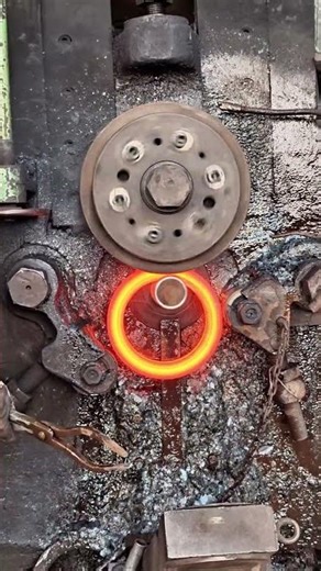 Inside the forging factory tour Red-Hot Steel Ring Gets Thinner and Wider #process #forging #machine