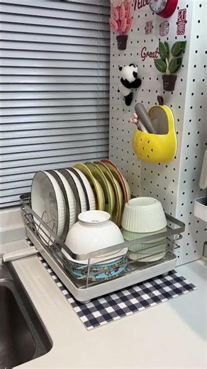 Space Saving Dish Drying Rack For Small Kitchen Sink
