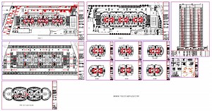 Gas Installation In An Apartment Tower, 12 Units Per Floor [DWG]
