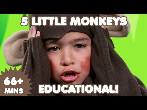 5 Little Monkeys | 60 Mins. of Educational Songs for Kids | Nursery Rhymes