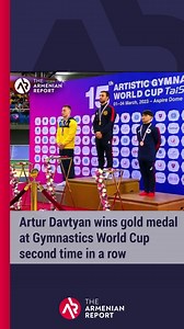 Armenian gymnast Artur Davtyan delievered in the pole vault final of the second round of the Gymnastics World Cup in Doha today. The Armenian athlete got 15,083 points and won the gold medal. Other representatives of the Armenian national team also finished their appearances. Artur Avetisyan took 4th place and Vahagn Davtyan took 7th place. Young Gagik Khachikyan did not make it to the final, taking 10th place in the qualifying round. The World Cup is a ranking for the World Championship to be h
