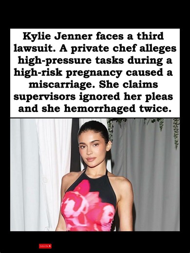 ⚖️ Kylie Jenner Faces Third Lawsuit Over Chef's Miscarriage Allegations #shorts #kyliejenner