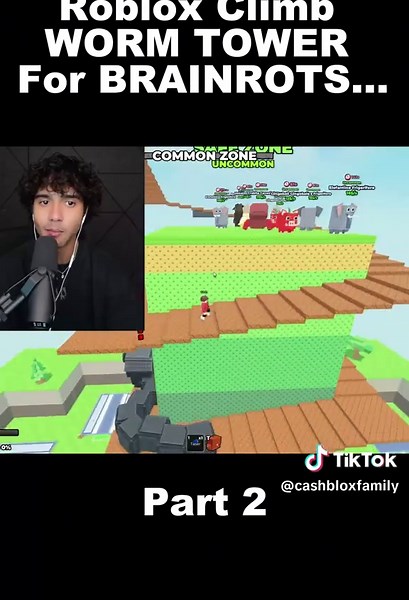 Roblox Climb WORM TOWER For BRAINROTS… | Roblox