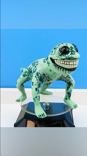 Friendly lizard Zoonomaly with clay