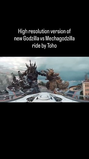 Martin Perez I Writer I Godzilla Fan on Instagram: "ToHo has released a new Godzilla bs Mechagodzilla ride. Check out longer, exclusive, higher-resolution footage version of previously shared clips."