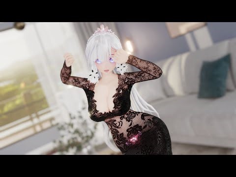 【MMD】illustrious wearing an elegant dress with lace details 优雅镂空长裙光辉（LILAC）Azur Lane｜illustrious