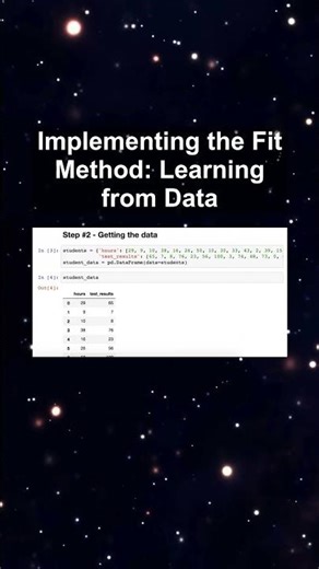 Implementing the Fit Method: Learning from Data #ai #artificialintelligence #machinelearning