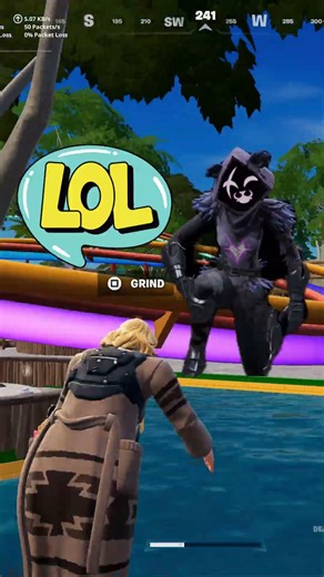 Ohh It's a slide.... Muscle Memory must have kicked in on her.