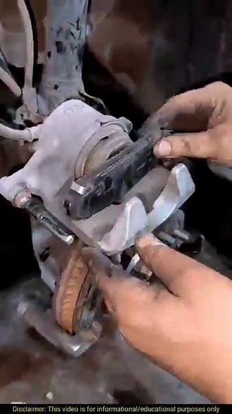 Brake Caliper Piston Push Back | Correct Method Step by Step 🔧🚗 #shortsfeed #automobile #mechanic