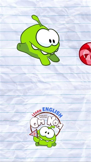 Learn Colors with Om Nom - Paper Animation #shorts #youtubeshorts #omnom