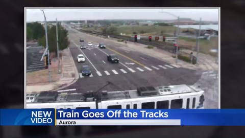 New video shows the RTD light rail derailment that left several people injured