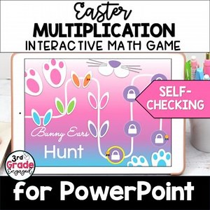 Easter Multiplication Math Game for PowerPoint ™