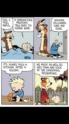 "Sometimes the smallest conversations hold the biggest truths 🌌✨ #CalvinAndHobbes" . . .CalvinAndHobbes #ComicReels #FunnyComics #DailyDoseOfComics #ComicStrip #ClassicComics #CartoonHumor #MemeReels #RetroComics #ComicRelief | Daily dose of funny comics