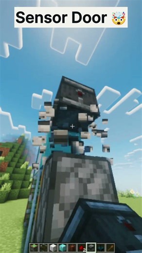 Minecraft Smart Sensor Door That Opens Automatically! 🤯 #shorts