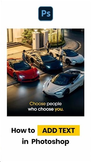 How to Add Text in Photoshop #shorts