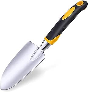 Cuayaes Garden Trowel Hand Shovel, Small Gardening Tools Aluminum Heavy Duty Garden Spade with Ergonomic Handle for Digging, Weeding, Planting, Transplanting