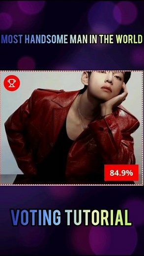 How to vote Most Handsome Man In The World | Vote For V On "NUBIA MAGAZINE" Army | BTS #bts #vote