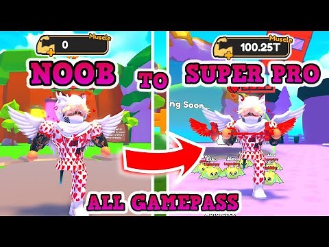 NOOB TO SUPER PRO!! 💪 Strong Muscle Simulator! (100T Strength)