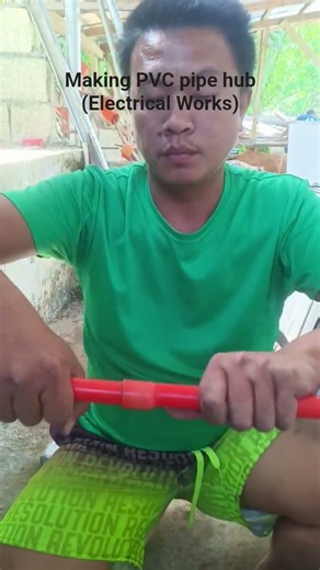 Electrical PVC Pipe Hub Making #electrical #work #fyp