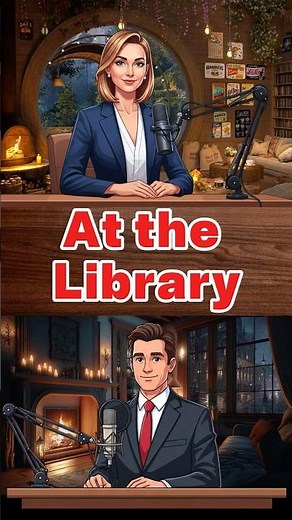 At the Library | Easy English Conversation #englishforbeginners