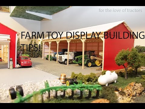 Materials for building a 1/64 farm toy display