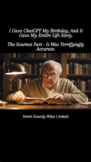ChatGPT Tips | Artificial Intelligence on Instagram: "Here's Exactly What I Asked: 1. “Here’s my birthday: [insert date]. Based only on that, describe my entire life story: personality, childhood, major challenges, love life, and future path as if you’ve known me my whole life. Make it detailed, emotional, and a bit unsettlingly accurate.” 2. “Pretend you’re an advanced AI oracle that can read someone’s fate from their date of birth. My birthday is [insert date]. Tell me who I am, what I’ve been