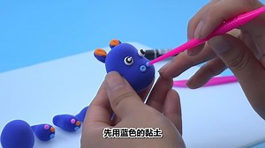 方块熊黏土创意工坊93：黏土还能做河马，小朋友们一起来做吧