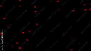 many heart shape like icon explosion from center overlay loopable animation background New unique quality universal motion dynamic colorful joyful dance music holiday video footage