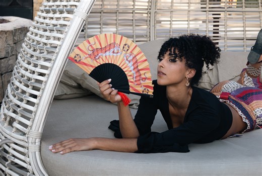 Tiger Tiger Hand-fan – Burning Bright with Detail