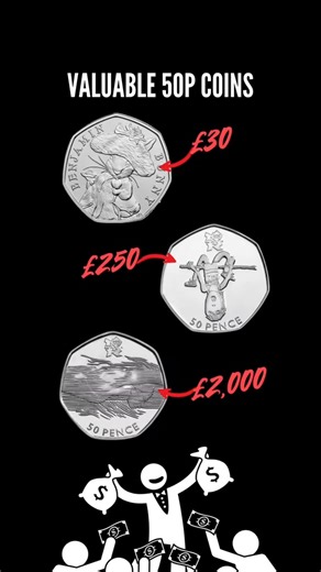 43K views · 164 reactions | Rare and Valuable UK 50p Coins!! #rarecoins #valuablecoins #50pcollector #ukcoins #coincollector | CoinCollectingWizard | Facebook