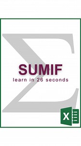 230K views · 1.5K reactions | SUMIF in 25 seconds‼️ ️ Don’t forget to save this post!  Get your FREE Excel Shortcuts Cheat Sheet PDF at linktr.ee/CheatSheets!  Follow us on Facebook, Instagram, YouTube, TikTok, and more at linktr.ee/CheatSheets! #excel #exceltips #exceltricks #spreadsheets #corporate #accounting #finance #workhacks #tutorials | CheatSheets | Facebook