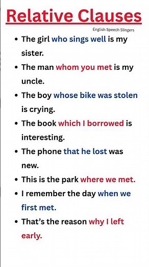 8 must know relative clauses