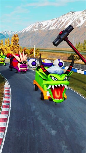 Even The Creepy Giant Moon Couldn't Escape This Hammer! 😱🌝🔨 | BeamNG.drive