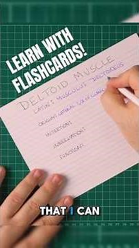 Make your own anatomy flashcards!