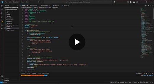 Generating simple barcodes with Python and including an auto-generated unique ID | Ade Wisman