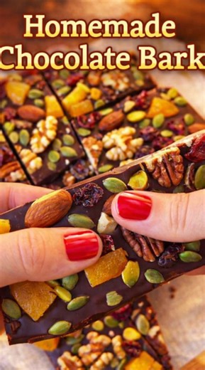 Homemade chocolate bark
