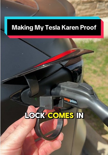 Don’t Let Karens Unplug Your Tesla 😳😤 #tesla #modely #teslatok #karen #karenlock