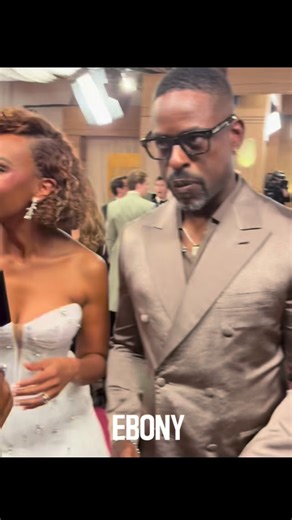 EBONY on Instagram: "Ryan Michelle Bathe and Sterling K. Brown are giving Black love in marriage all the way — even on the red carpet. And yes, she let him watch the game on his phone."