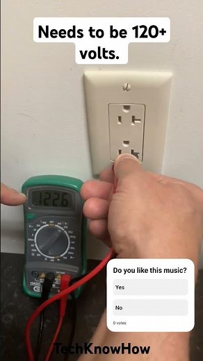 How to test outlet with a multimeter. #electrical #diy #howto #handyman #test #homerepair #lifehacks
