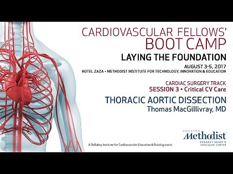 Thoracic Aortic Dissection (Thomas MacGillivray, MD)
