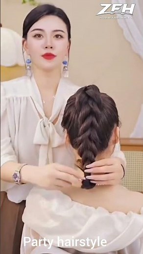 Party Hairstyle Tutorial 2026 ✨ Easy & Stylish Party Look for Girls #shorts #party