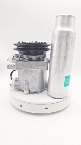 RD451-93900 Compressor + 3A851-72170 Expansion Valve + T0070-79270 Receiver Drier Compatible with Kubota Tractor B2650HSDC B3350HSDC R530 R630