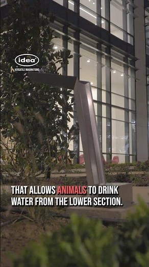 Edge Drinking Fountain - Angular Steel Design.