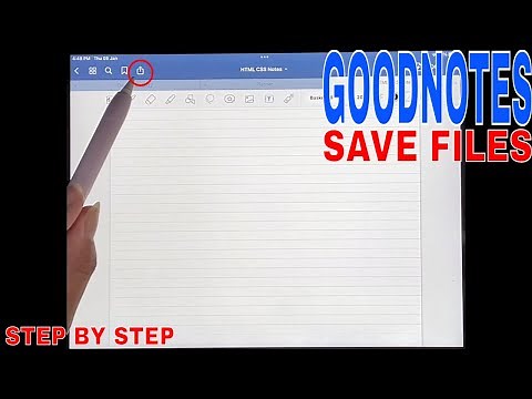 ✅ How To Save Files In GoodNotes 5 🔴